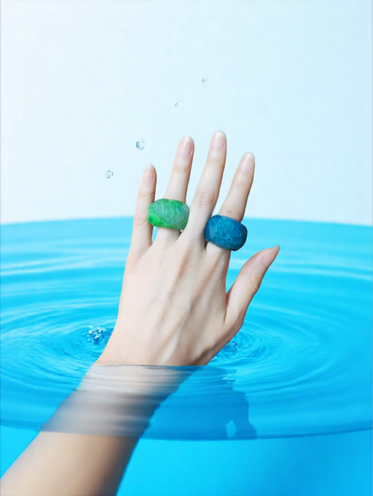 Blue Heaven - Agate Ring