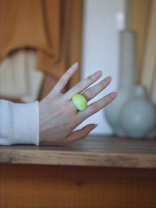 Lemon Gum - Agate Ring