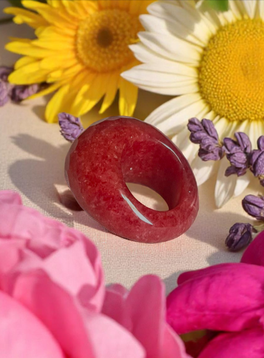 Pomegrante - Agate Ring