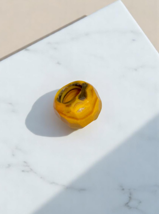 Pumpkin - Onyx Ring