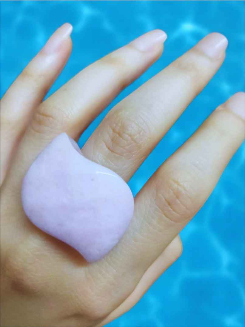 Strawberry Milk - Agate Ring